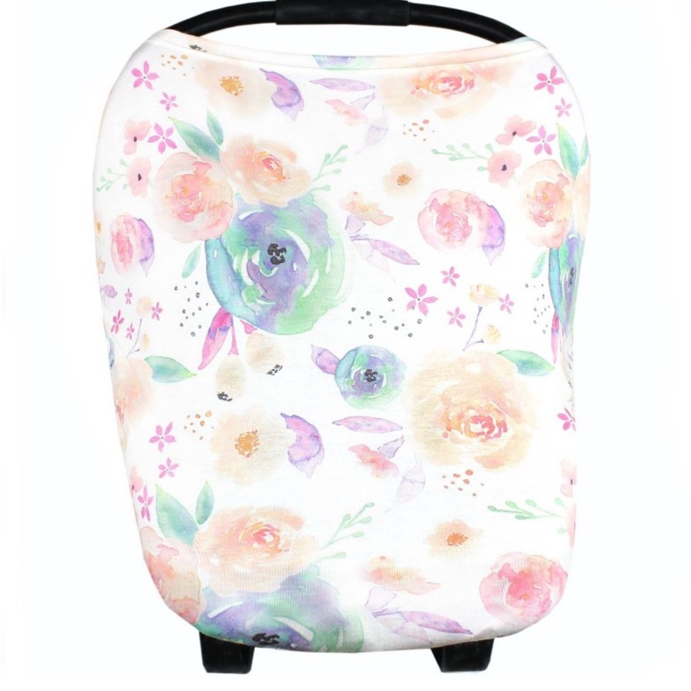 Copper Pearl Floral Car Seat Cover